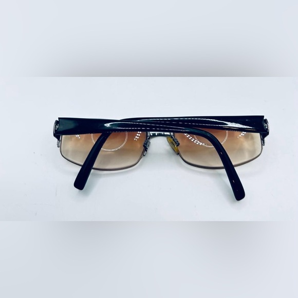Black Gunmetal Oval Sunglasses Frames Only - Picture 4 of 8